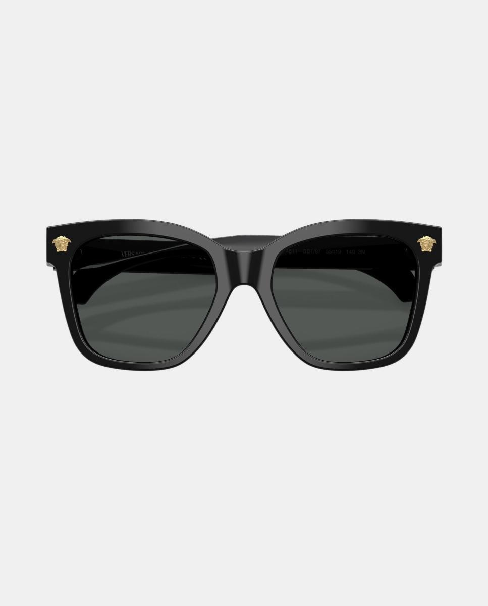 Gafas de sol VE4511 de mujer cuadrada en acetato - Versace - Negro Negro-5