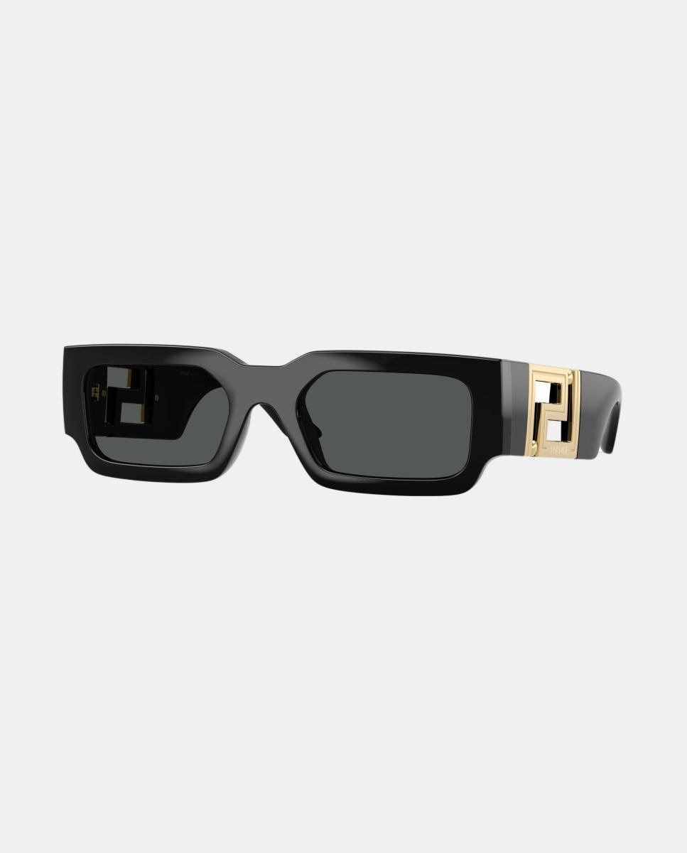 Imagen 8 de Gafas de sol VE4506U de hombre rectangular en inyectado - Versace - Negro Negro