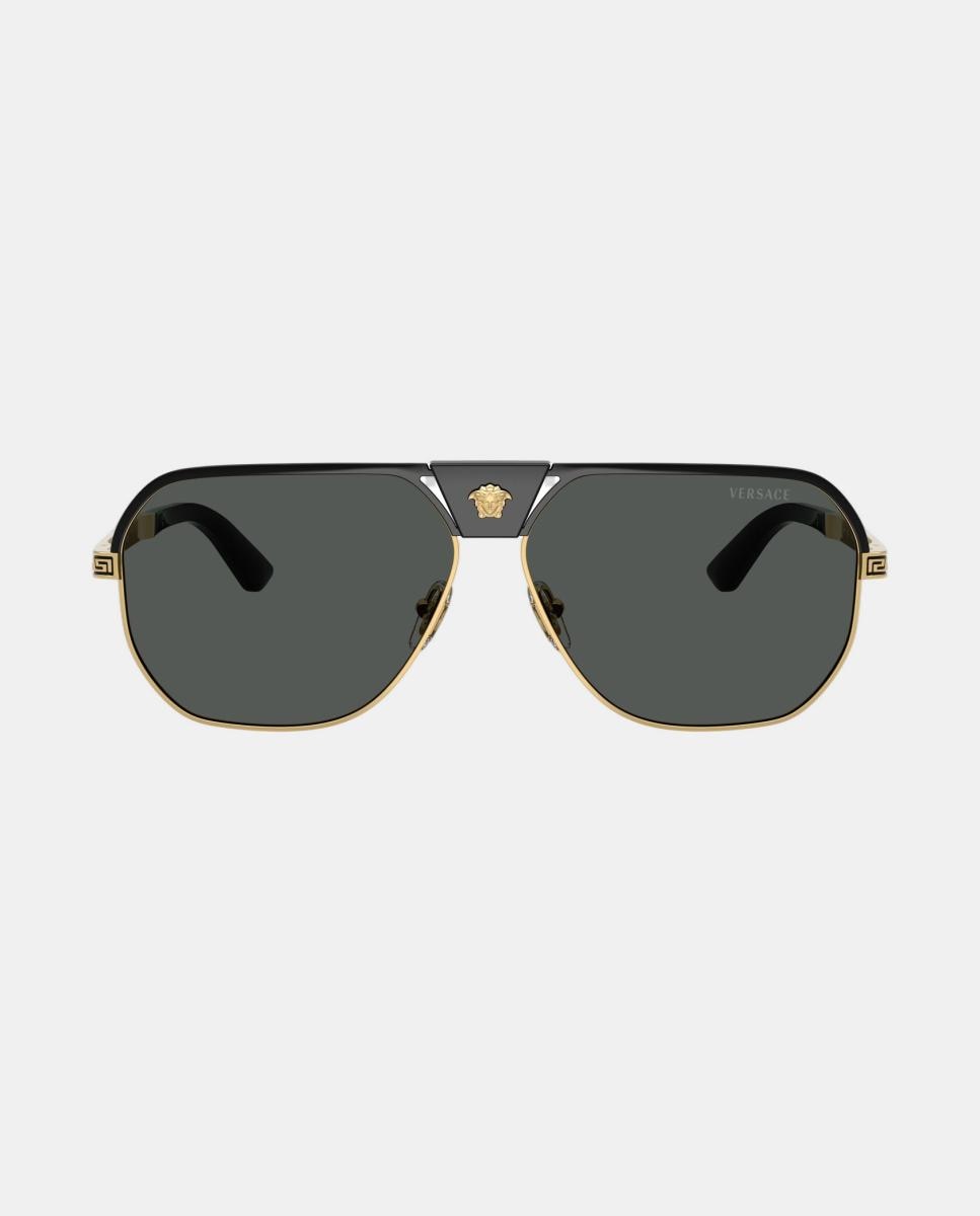 Imagen 1 de Gafas de sol VE2294 de hombre cuadrada en metal Negro