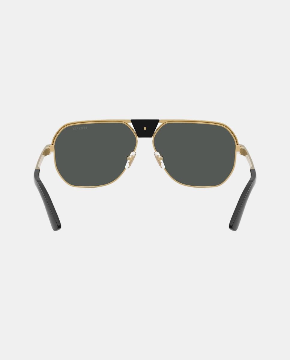 Imagen 6 de Gafas de sol VE2294 de hombre cuadrada en metal - Versace - Negro Negro