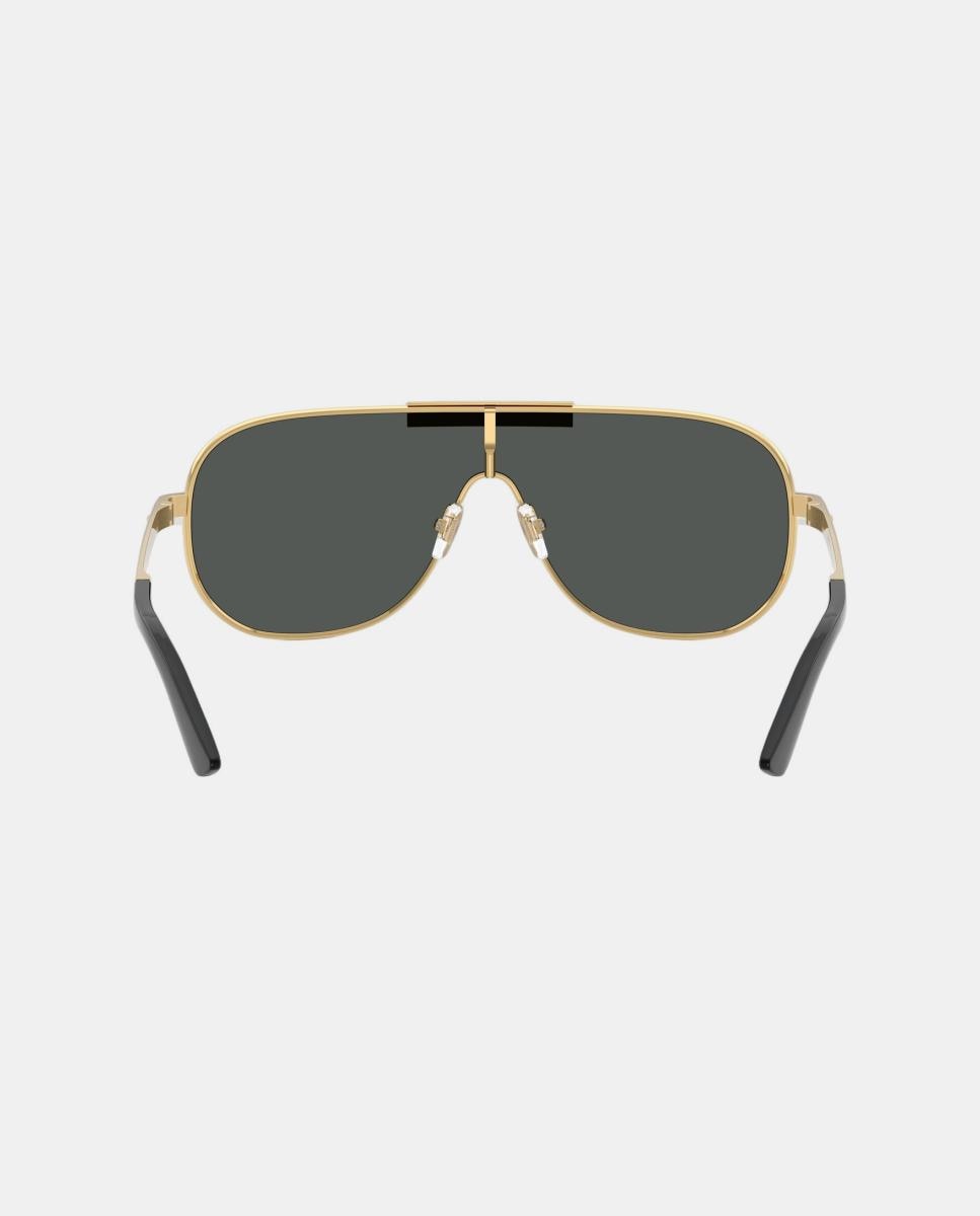 Imagen 6 de Gafas de sol VE2293 de hombre geométrica en metal - Versace - Oro Oro