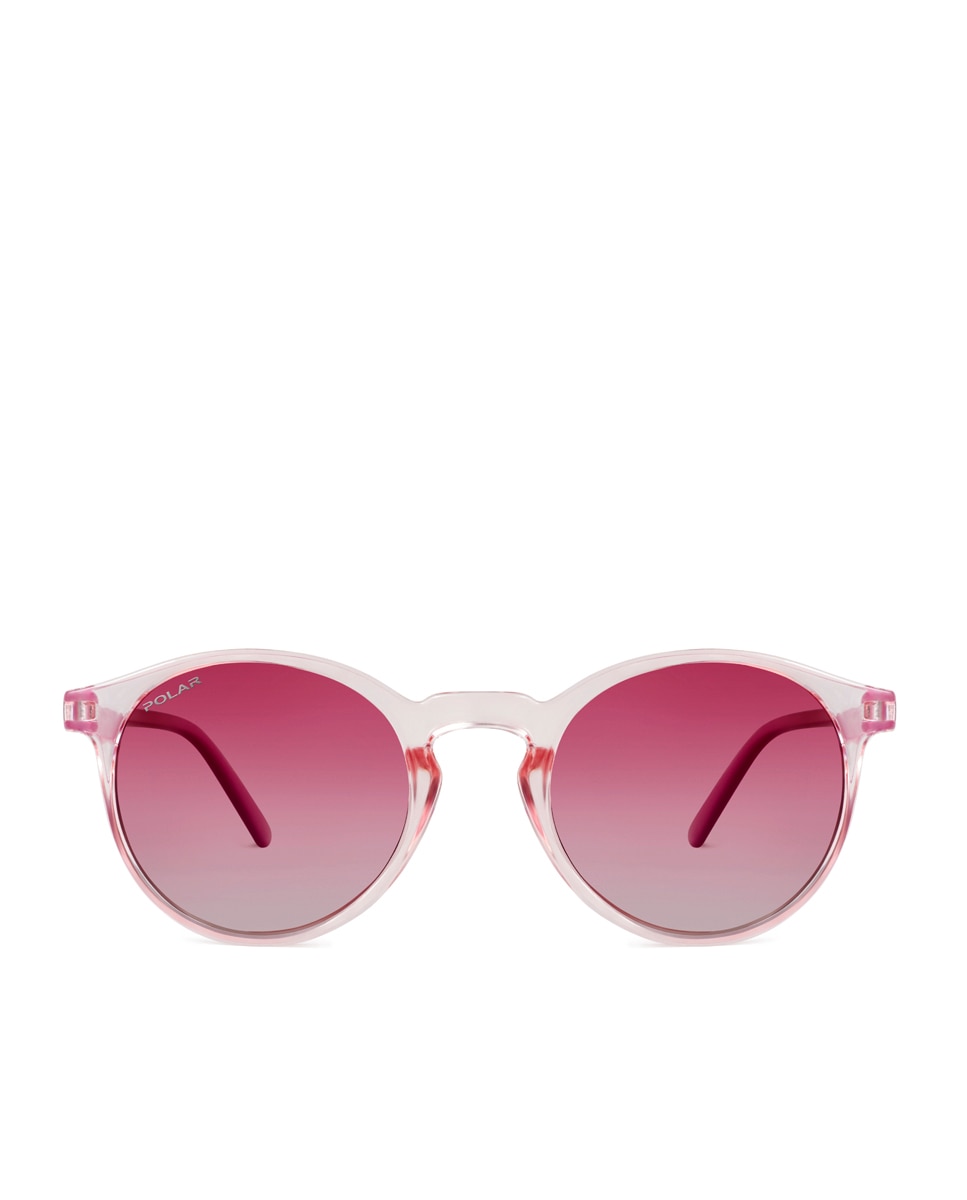 Gafas de sol infantiles redondas en translucido con lentes polarizadas - Rosa Rosa-1