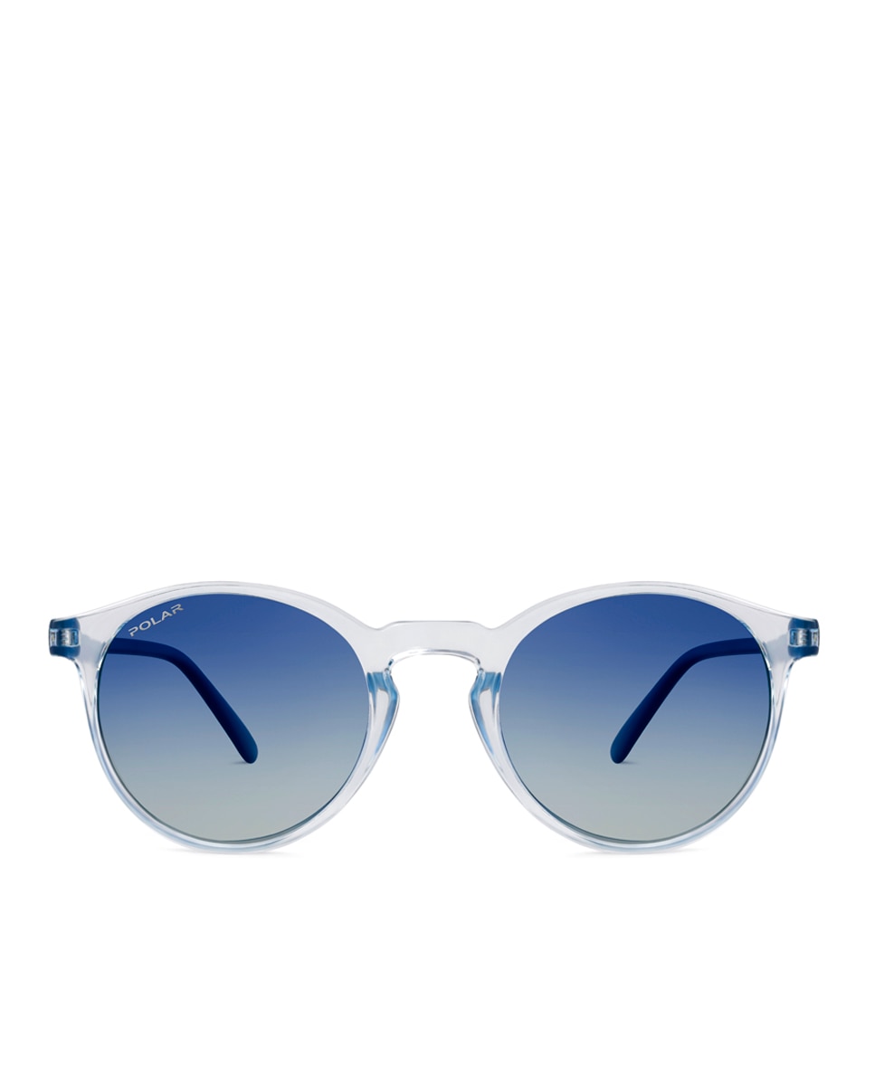 Imagen 0 de Gafas de sol infantiles redondas en azul translucido con lentes polarizadas Azul