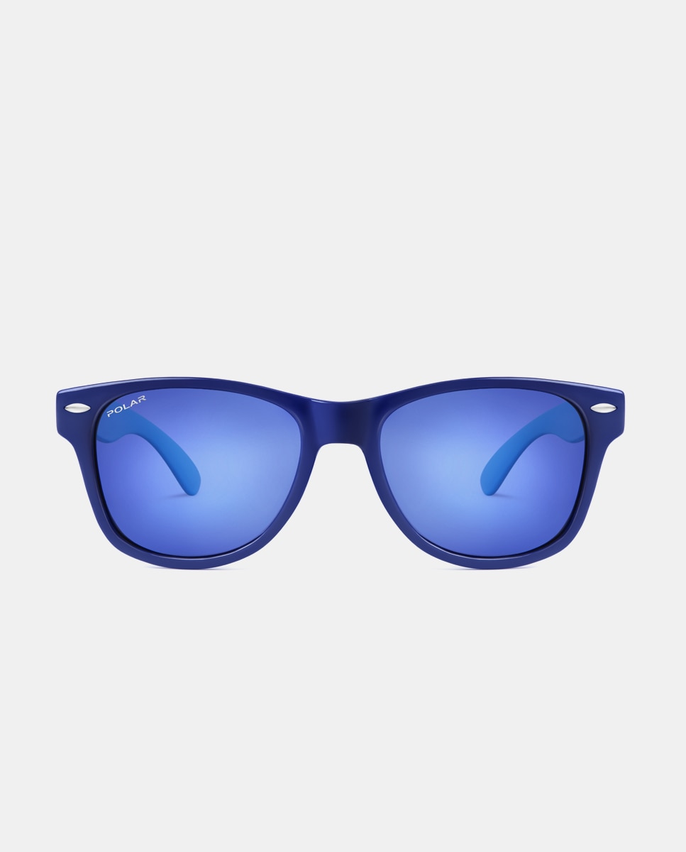 Imagen 0 de Gafas de sol infantiles rectangulares azules con lentes polarizadas Azul