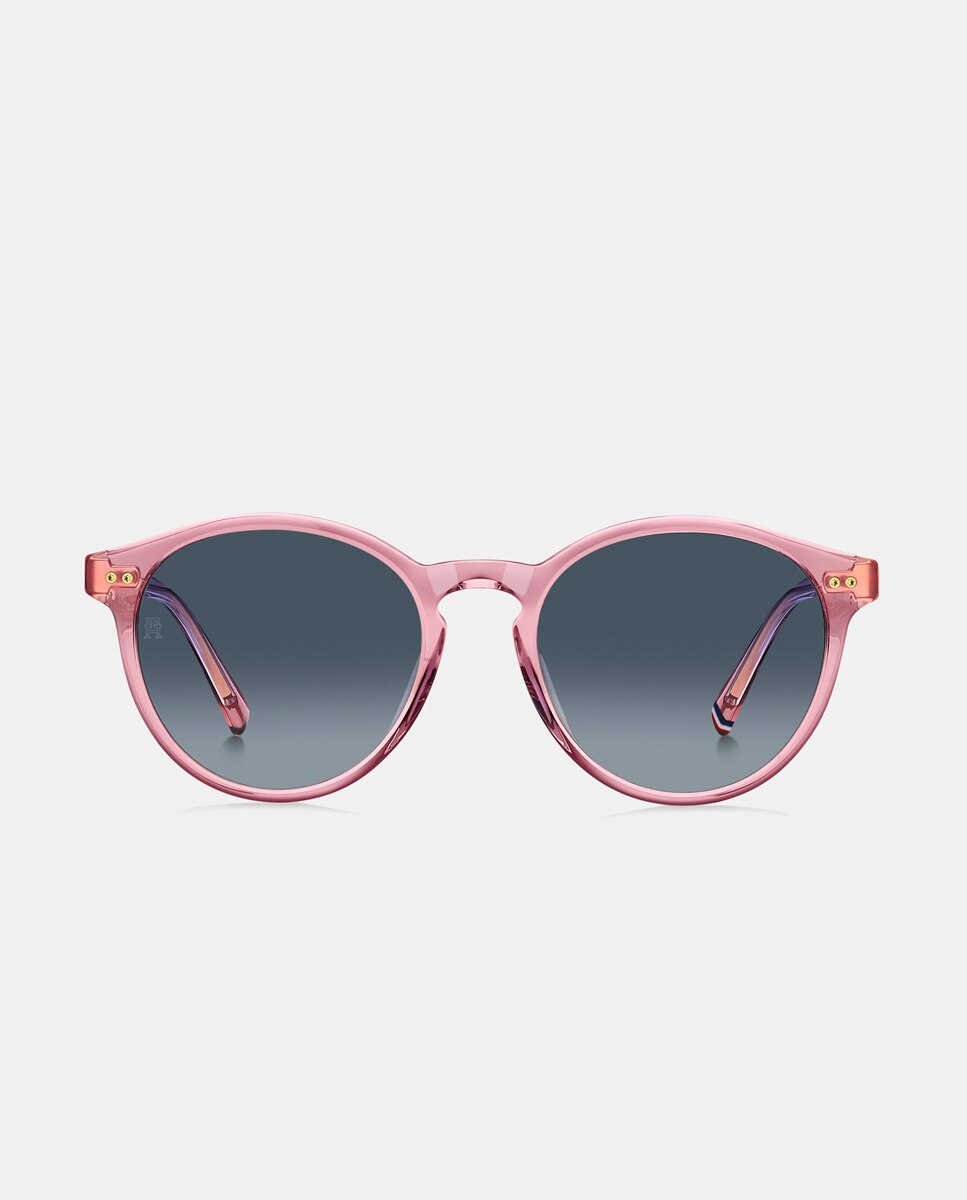Gafas de sol de mujer ovalada en eco acetato - Tommy Hilfiger - Rosa Rosa-1