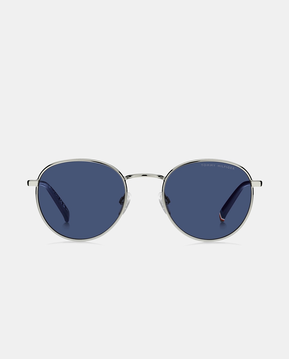 Gafa de sol unisex ovalada metalica - Tommy Hilfiger - Plata Plata-1