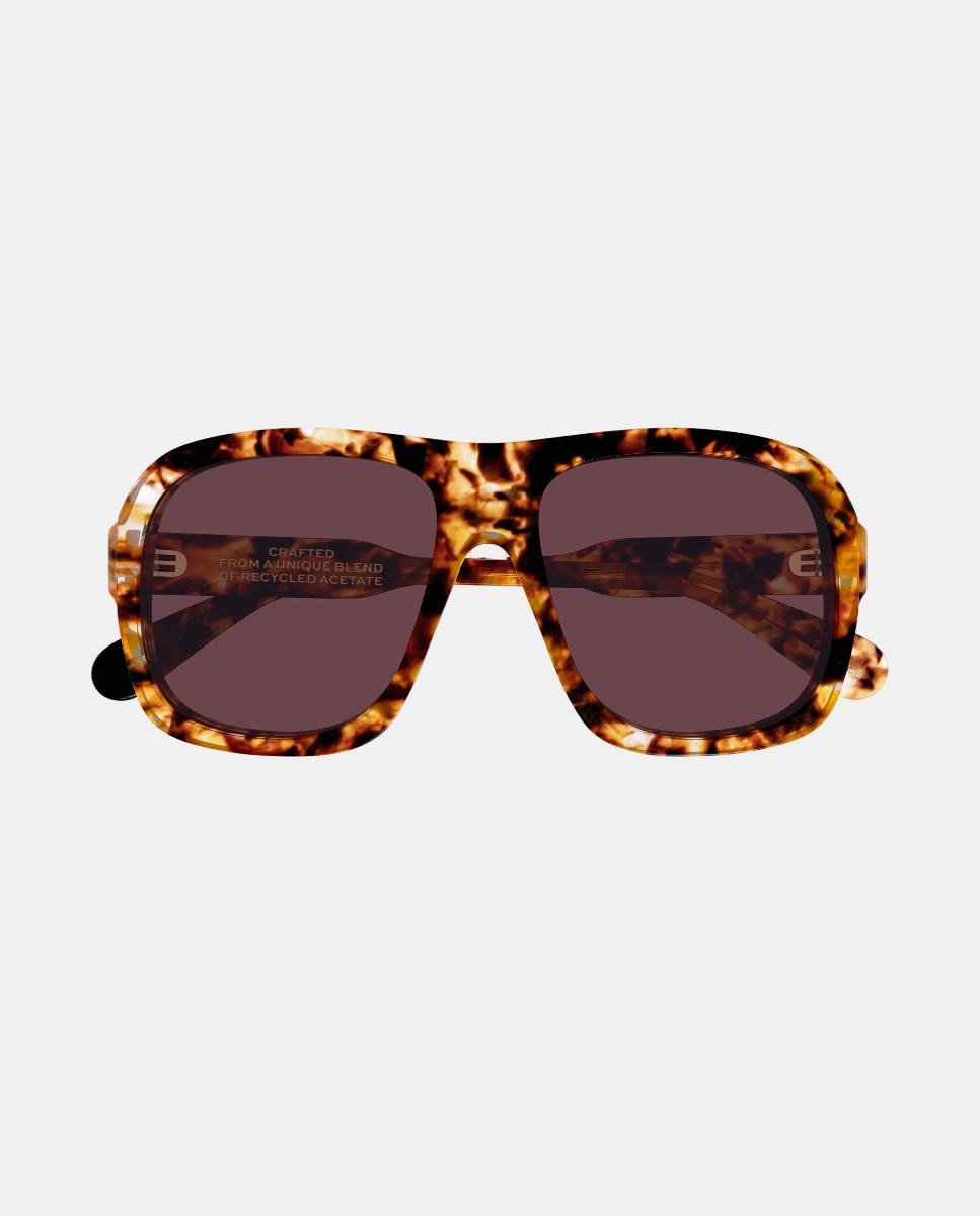 Gafa de sol de mujer piloto en acetato - Chloé - Marrón Marrón-2