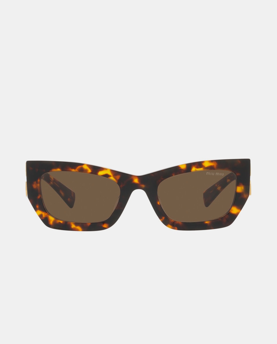Imagen 0 de Gafas de sol MU9WS de mujer rectangular en acetato Marrón