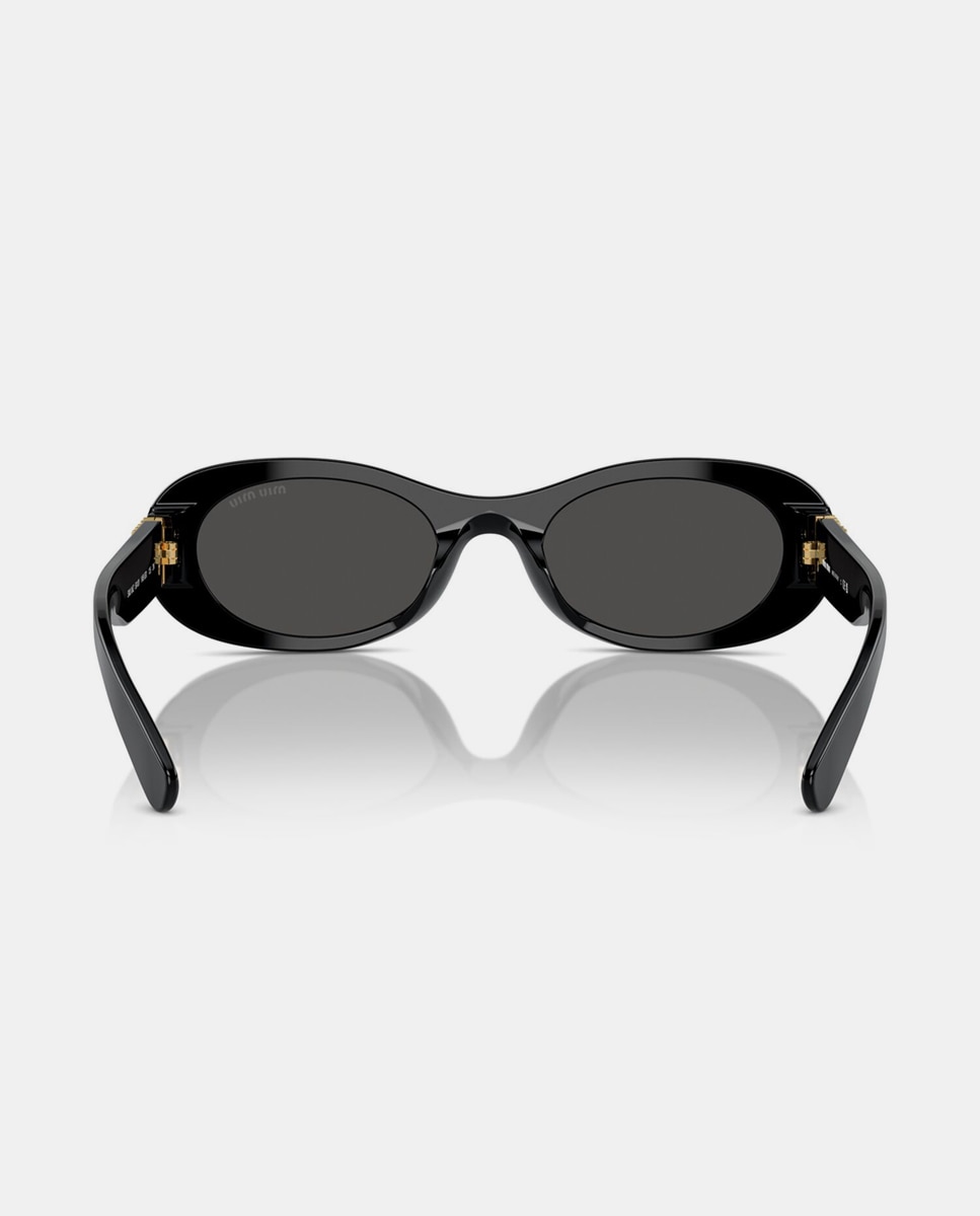 Gafas de sol MU6ZS de mujer ovalada en acetato - Miu Miu - Negro Negro-6