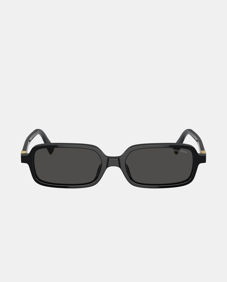 Imagen 0 de Gafas de sol MU 11ZS de mujer rectangular en acetato Negro