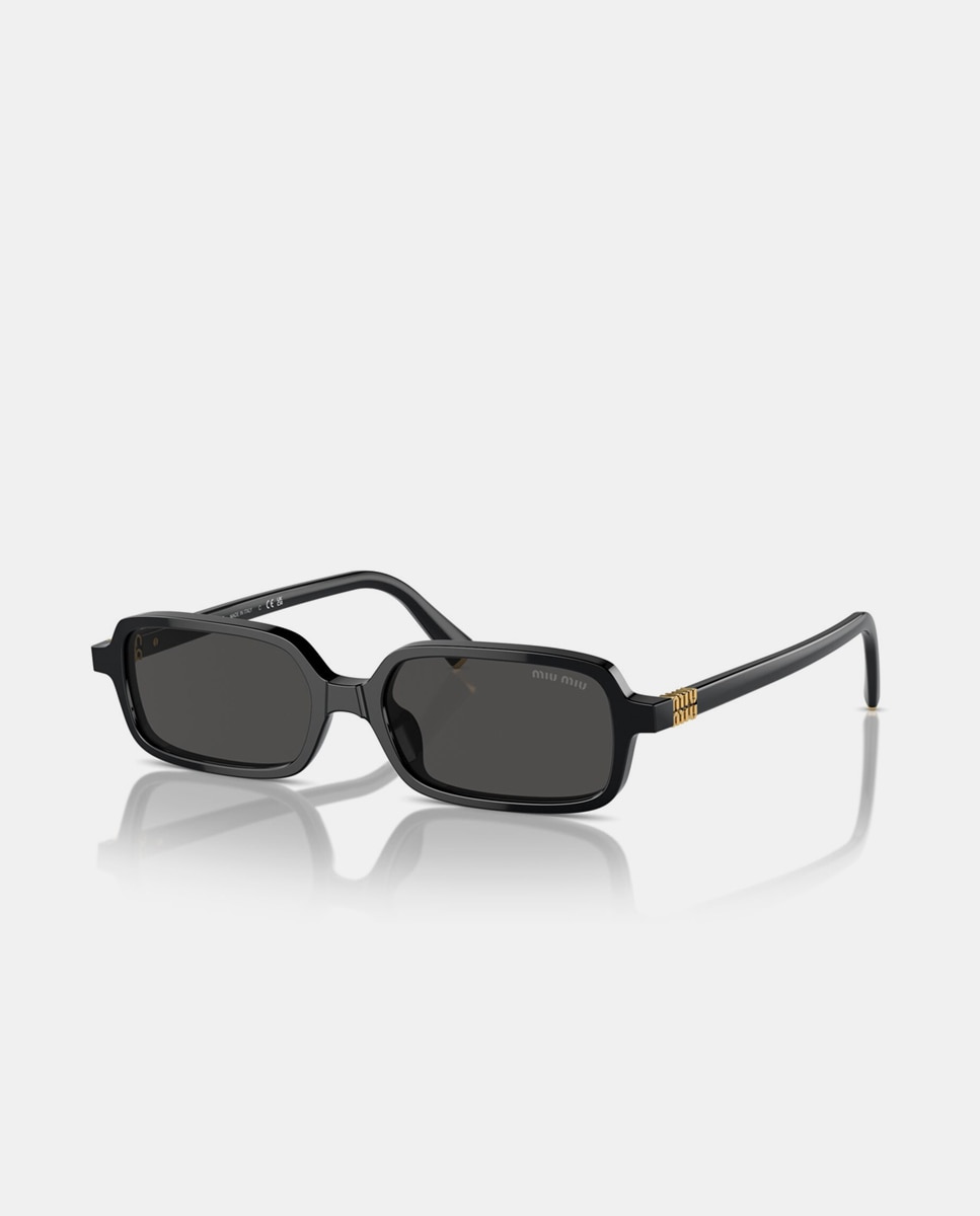 Gafas de sol MU 11ZS de mujer rectangular en acetato - Miu Miu - Negro Negro-2