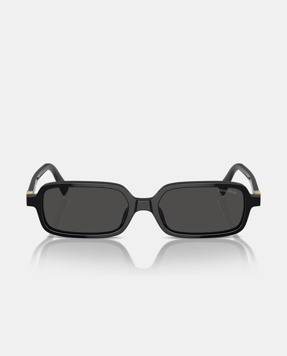 Gafas de sol MU 11ZS de mujer rectangular en acetato - Miu Miu - Negro Negro-4
