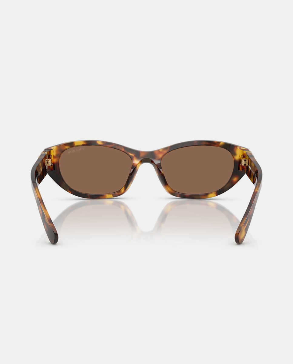 Gafas de sol MU A03S de mujer geométrica en acetato - Miu Miu - Marrón Marrón-6