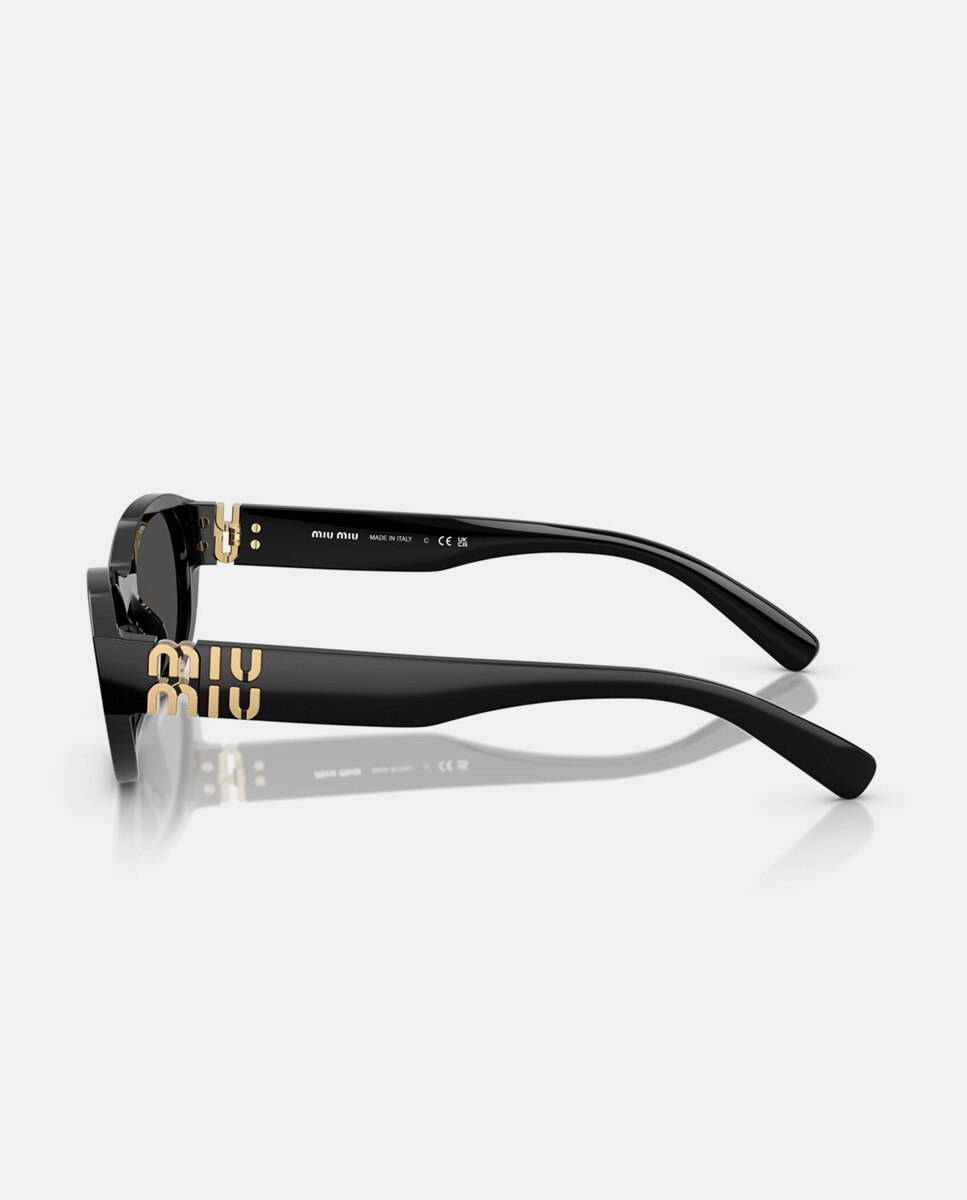Gafas de sol MU A03S de mujer geométrica en acetato - Miu Miu - Negro Negro-3