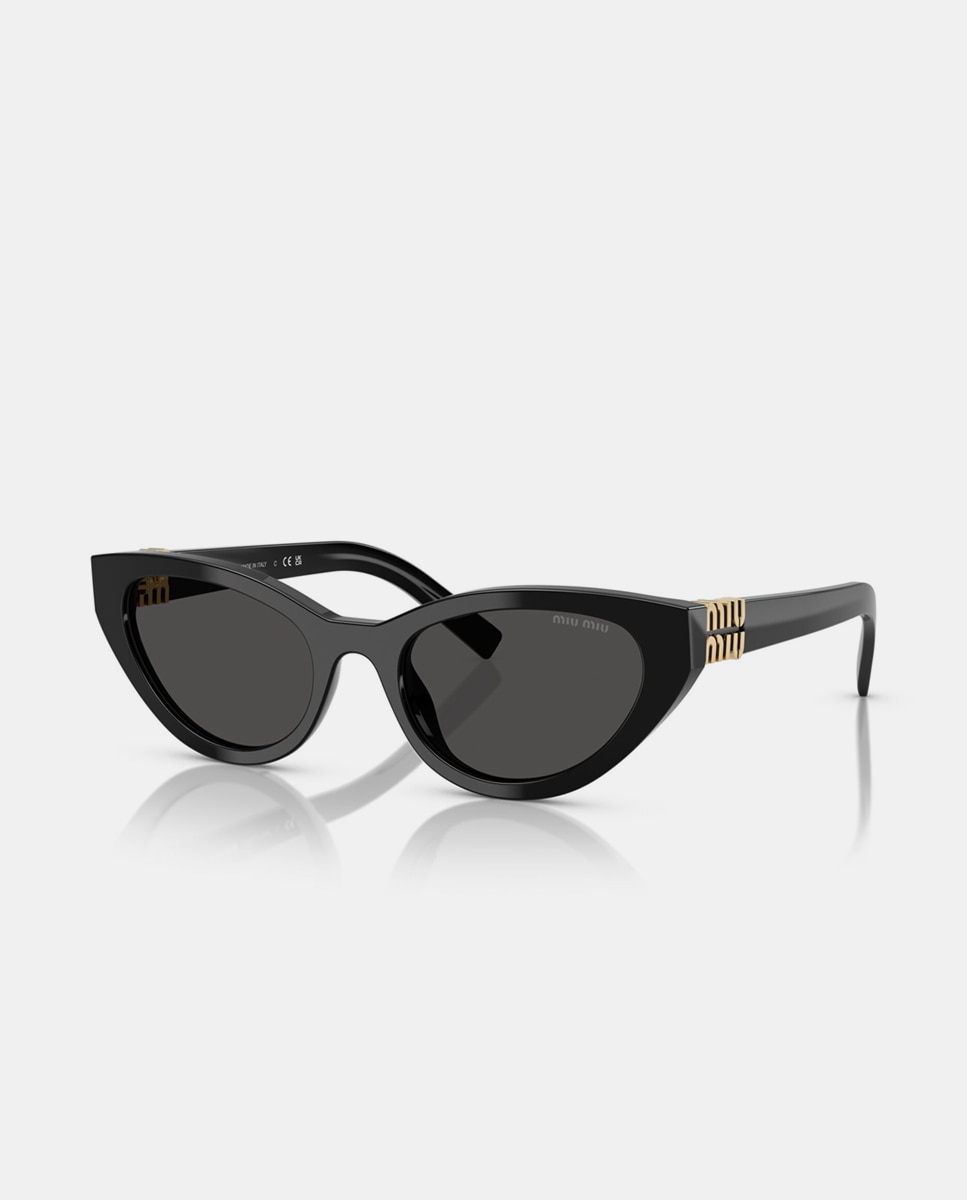 Imagen 2 de Gafas de sol MU A04S de mujer mariposa en acetato - Miu Miu - Negro Negro
