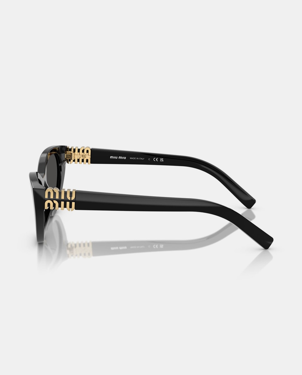 Gafas de sol MU A04S de mujer mariposa en acetato Negro Miu Miu