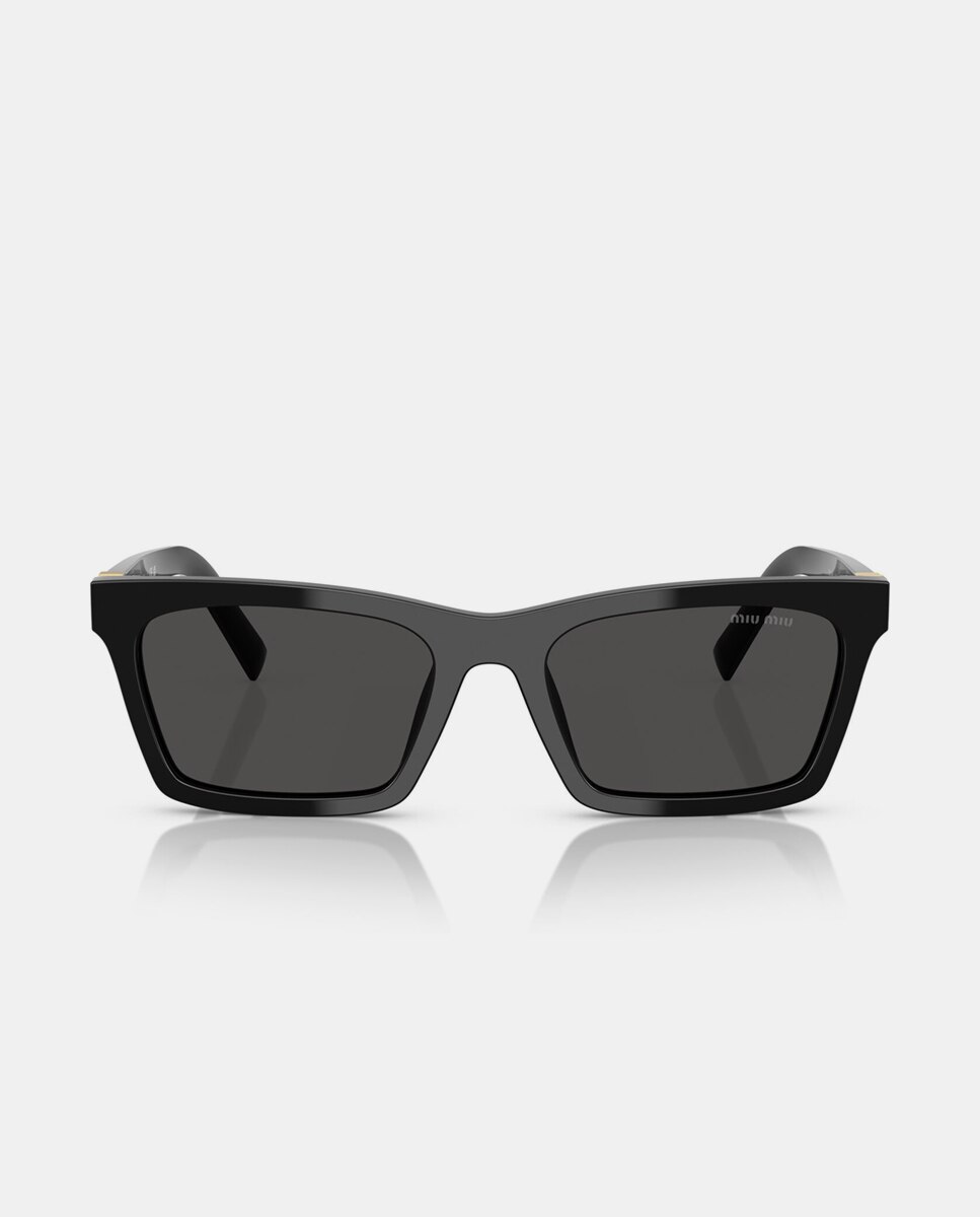 Gafas de sol MU A05S de mujer rectangular en acetato - Miu Miu - Negro Negro-4