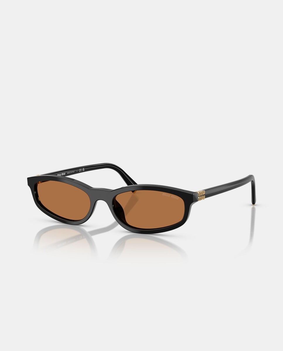 Gafas de sol MU A06S de mujer geométrica en acetato - Miu Miu - Negro Negro-2