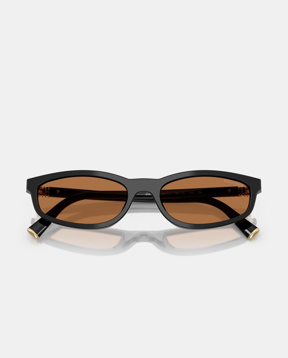 Gafas de sol MU A06S de mujer geométrica en acetato - Miu Miu - Negro Negro-5