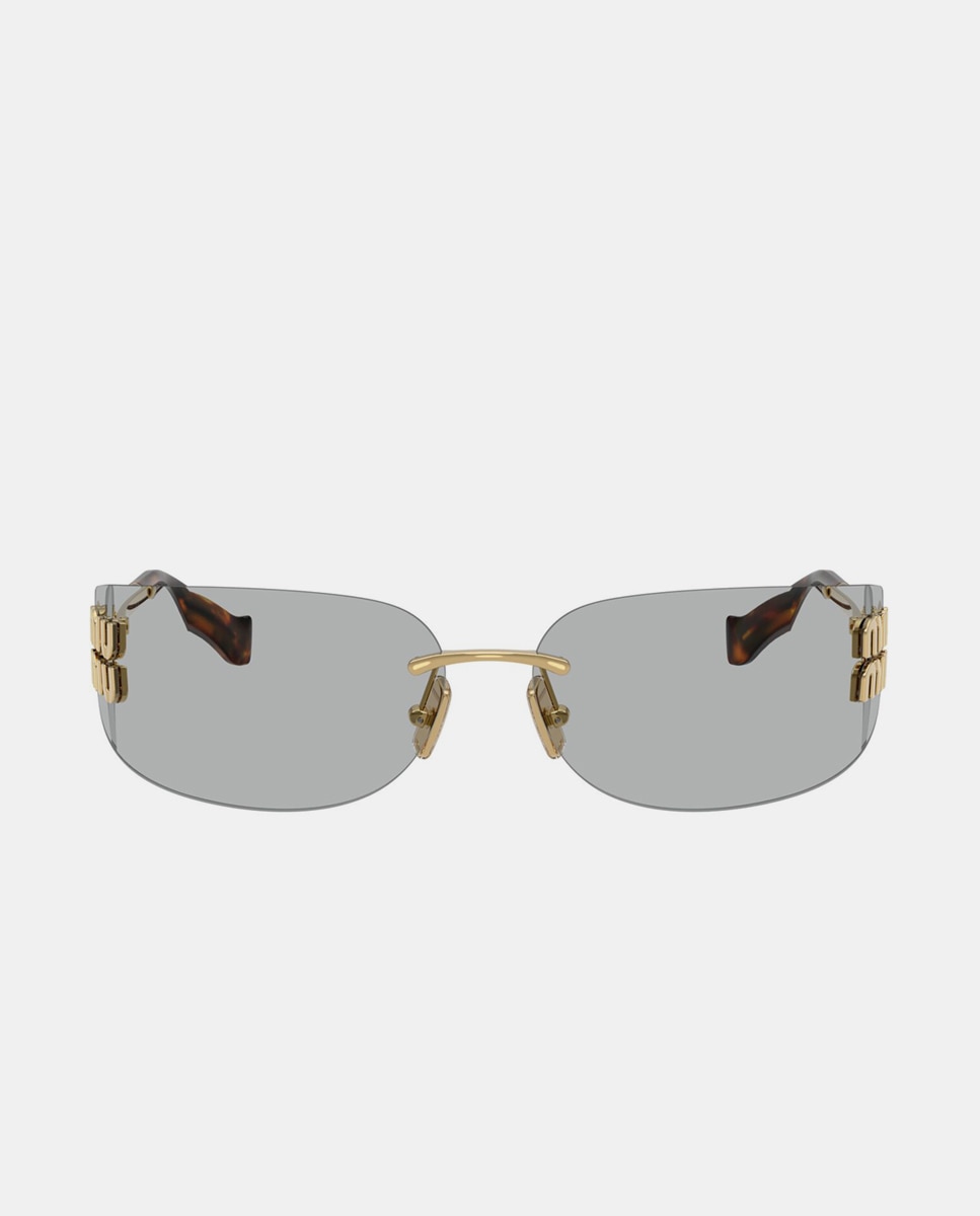 Imagen 1 de Gafas de sol MU A51S de mujer rectangular en metal Gold