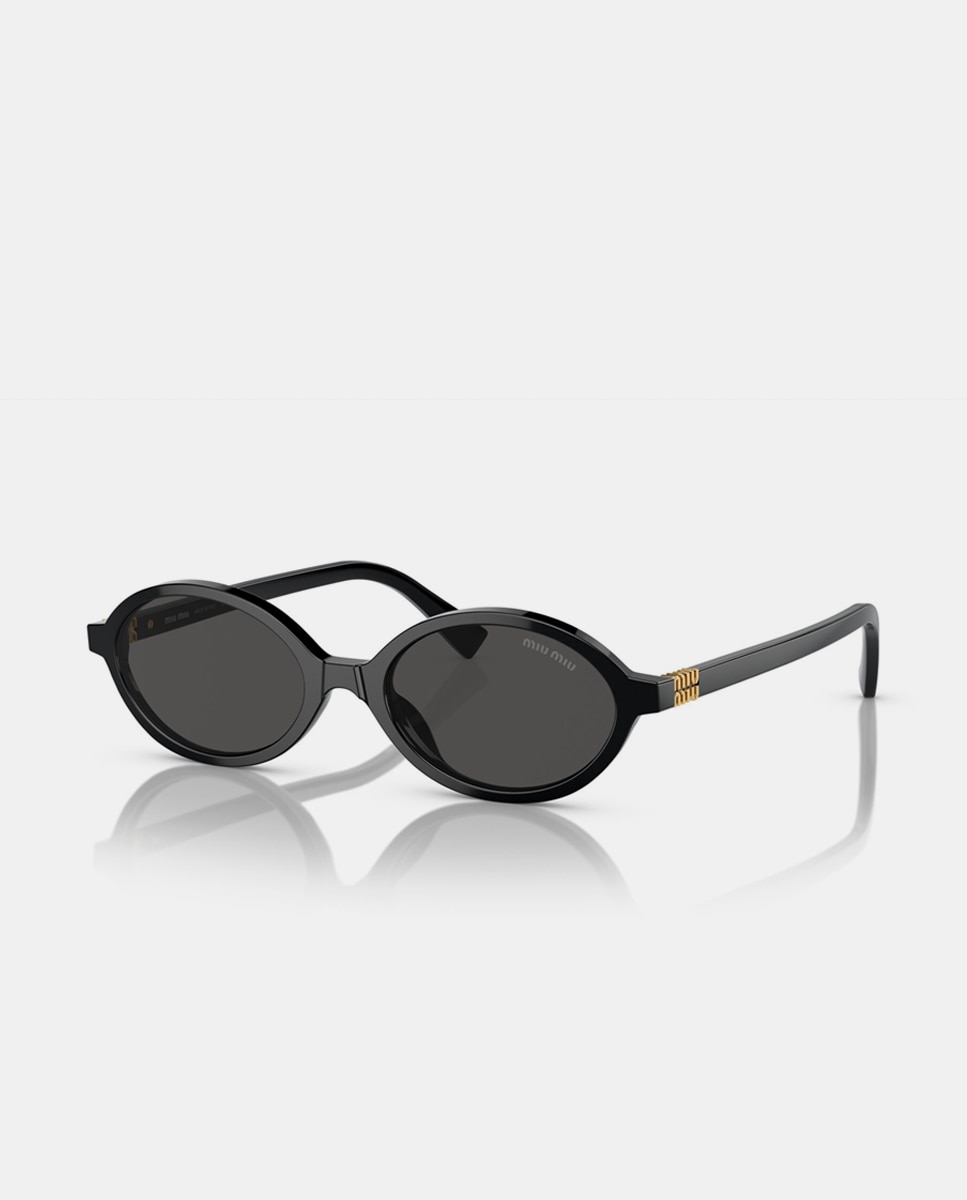Gafas de sol MU4ZS de mujer ovalada en acetato - Miu Miu - Marrón Marrón-2