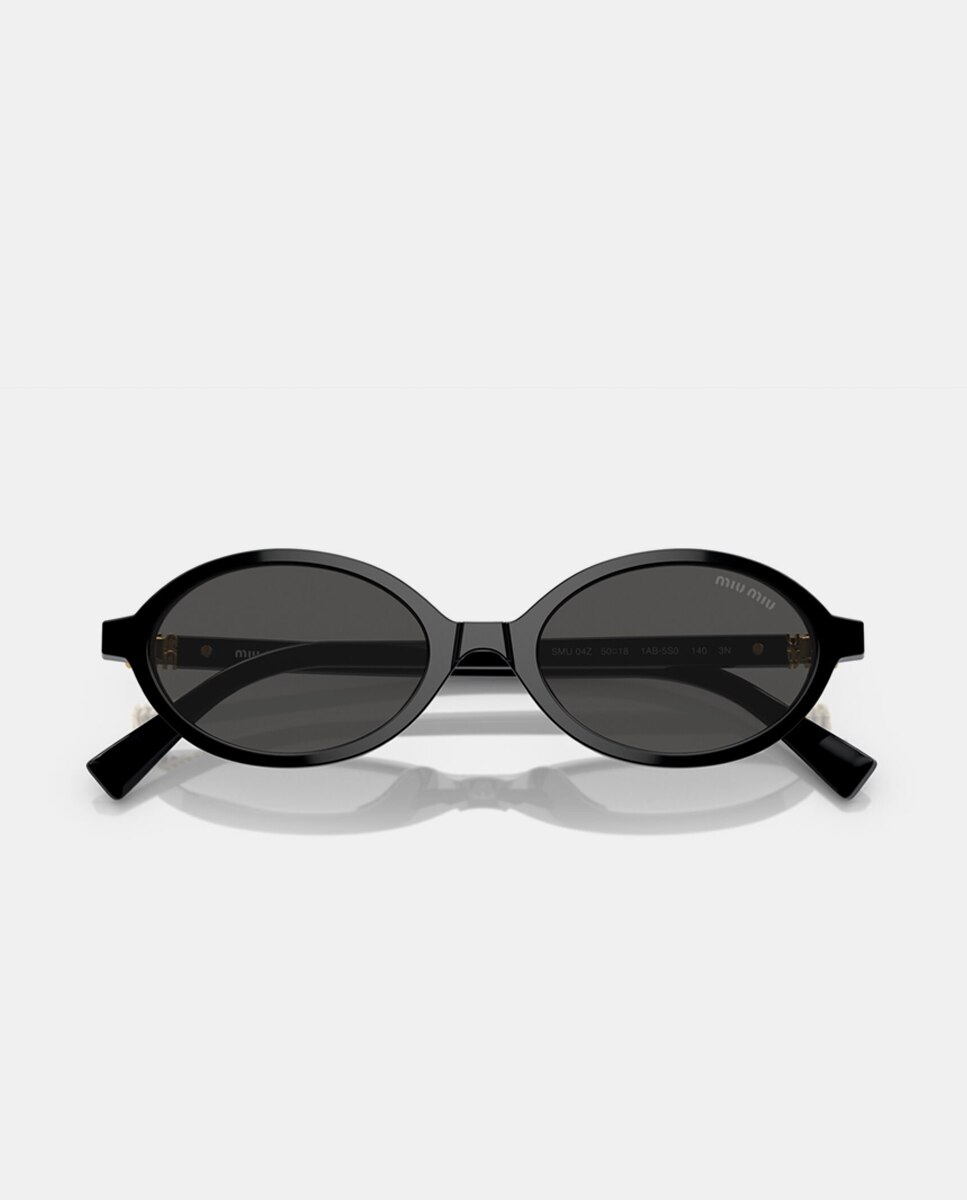 Gafas de sol MU4ZS de mujer ovalada en acetato - Miu Miu - Marrón Marrón-5