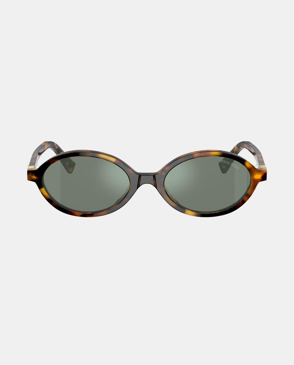 Imagen 0 de Gafas de sol MU4ZS de mujer ovalada en acetato con lente espejada Marrón