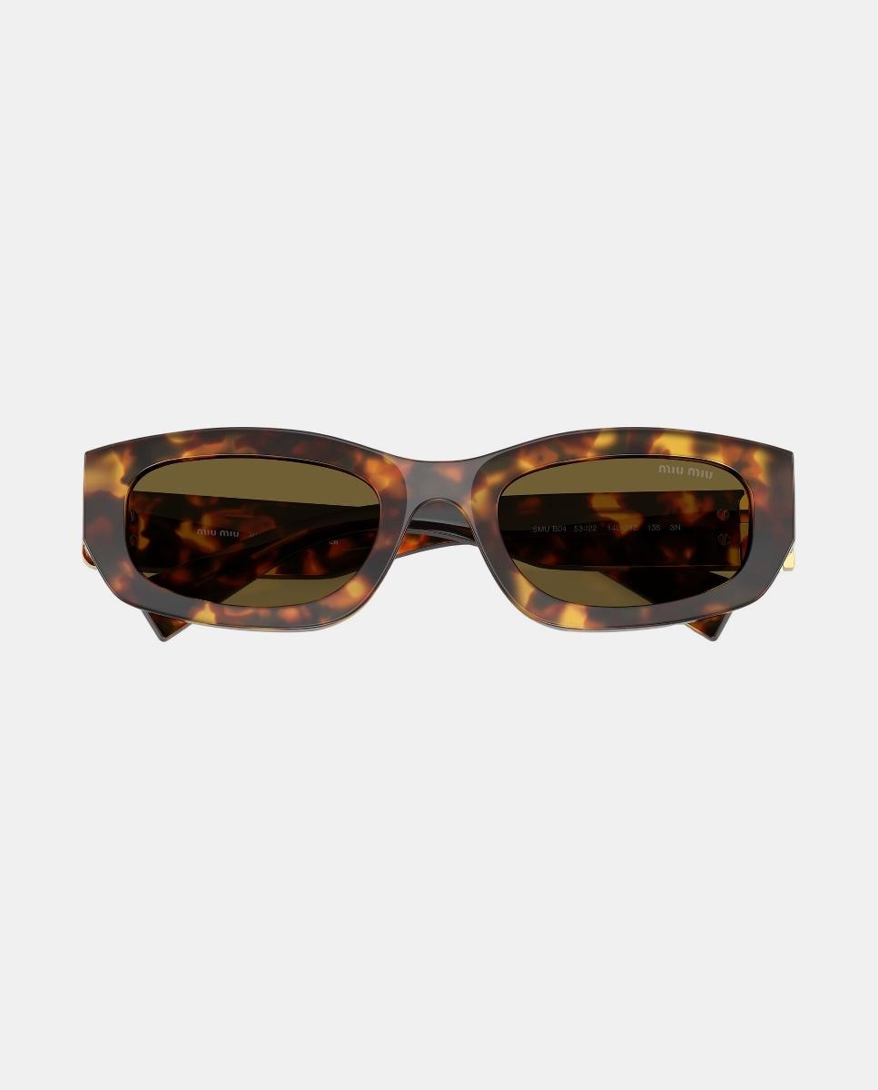 Gafas de sol MU B04S de mujer geométrica en acetato - Miu Miu - Marrón Marrón-5