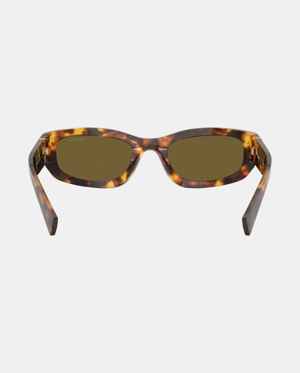 Gafas de sol MU B04S de mujer geométrica en acetato - Miu Miu - Marrón Marrón-6