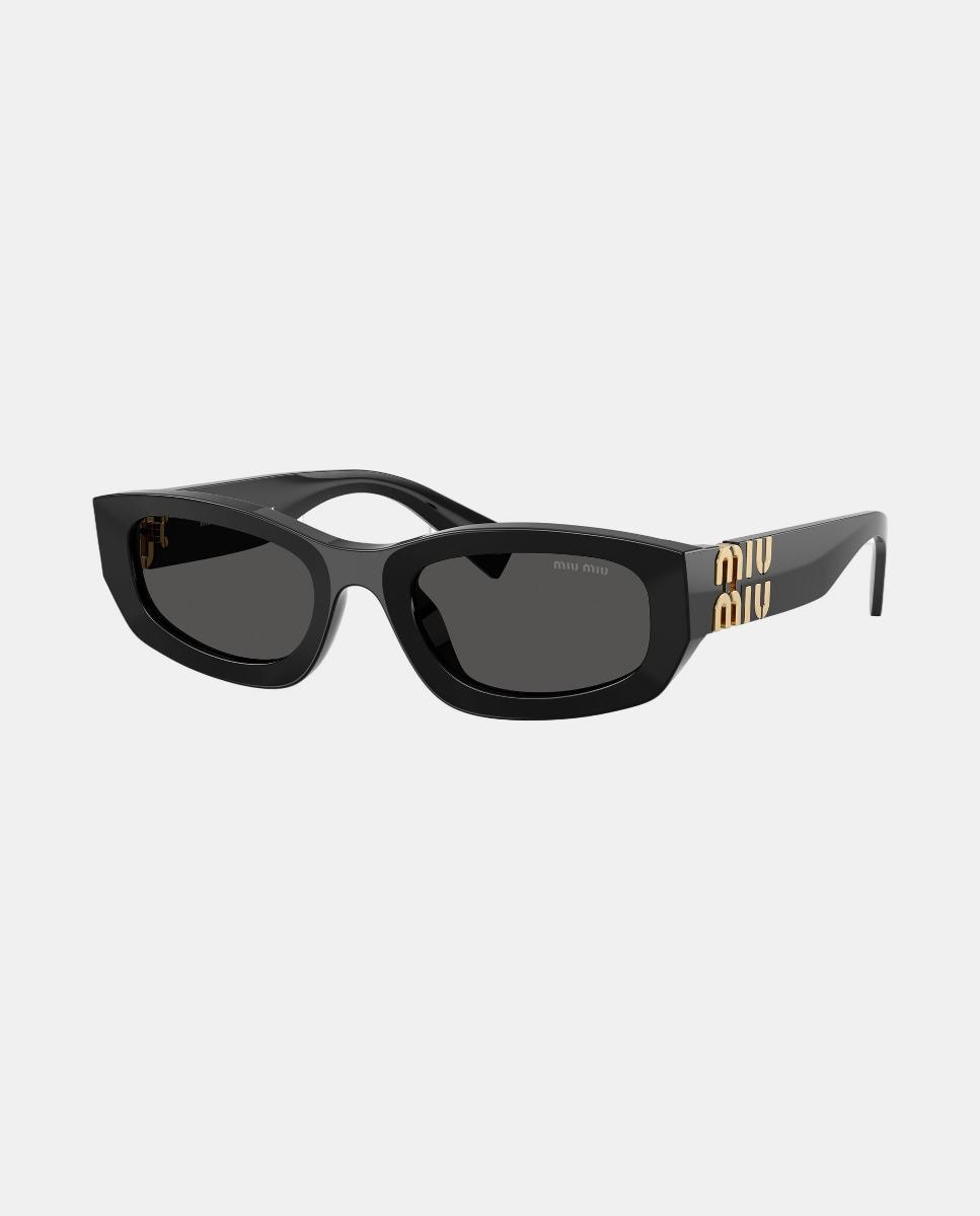 Imagen 7 de Gafas de sol MU B04S de mujer geométrica en acetato - Miu Miu - Negro Negro