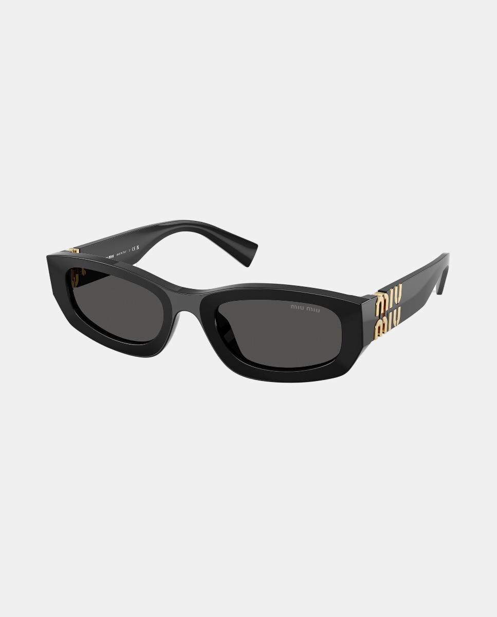 Imagen 8 de Gafas de sol MU B04S de mujer geométrica en acetato - Miu Miu - Negro Negro