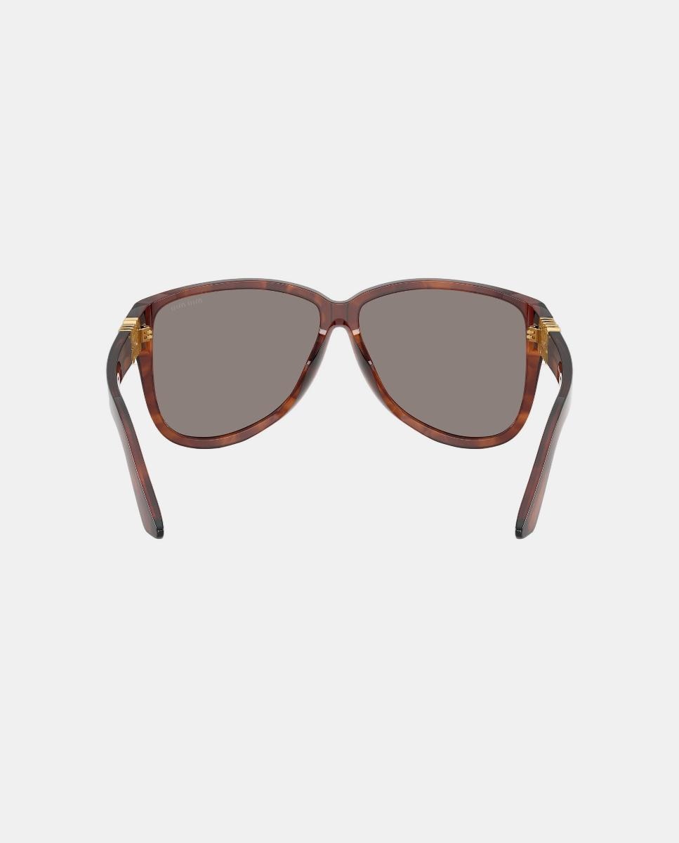 Gafas de sol MU A08S de mujer piloto en acetato - Miu Miu - Marrón Marrón-6