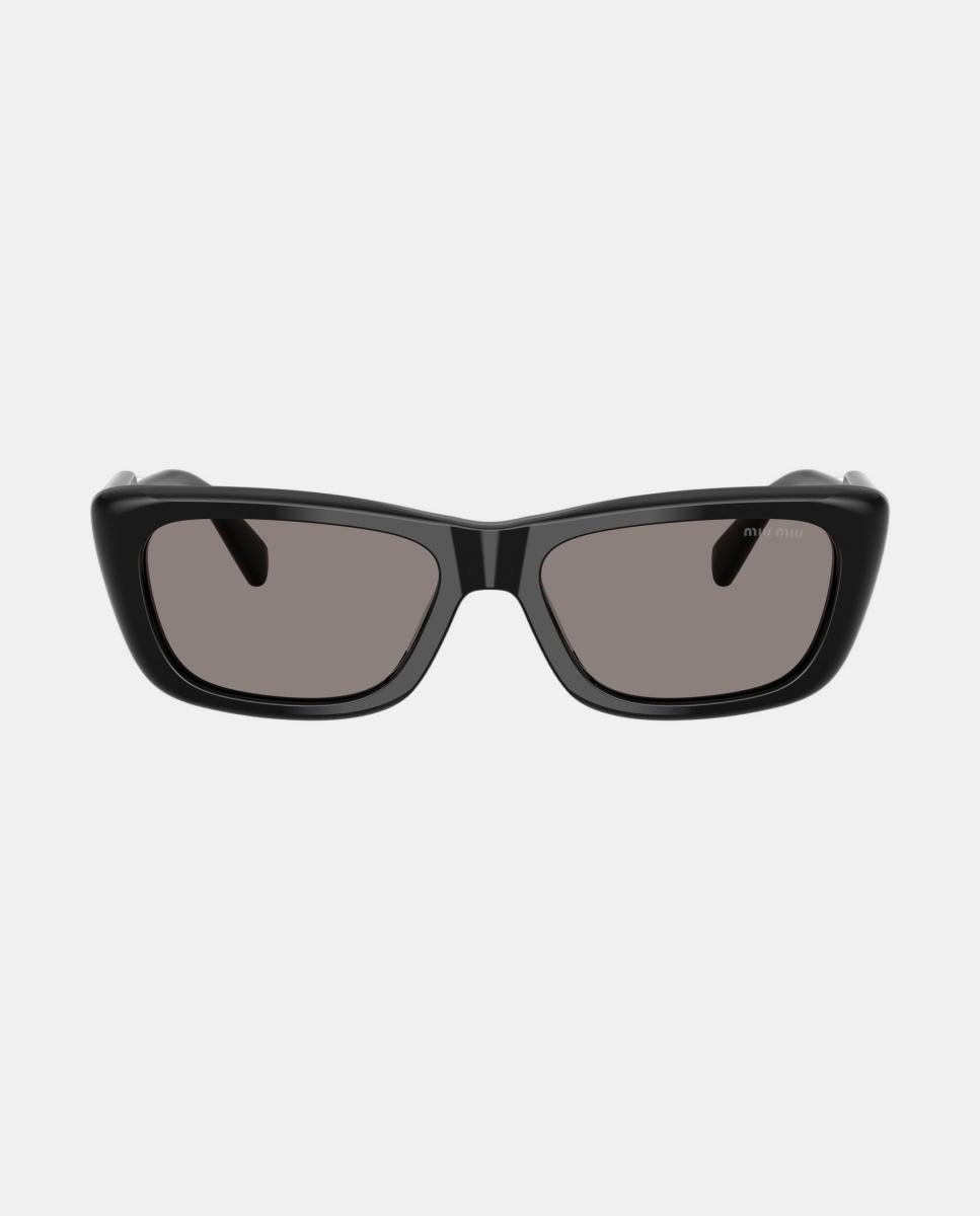 Imagen 0 de Gafas de sol MU B12S de mujer rectangular en acetato Negro
