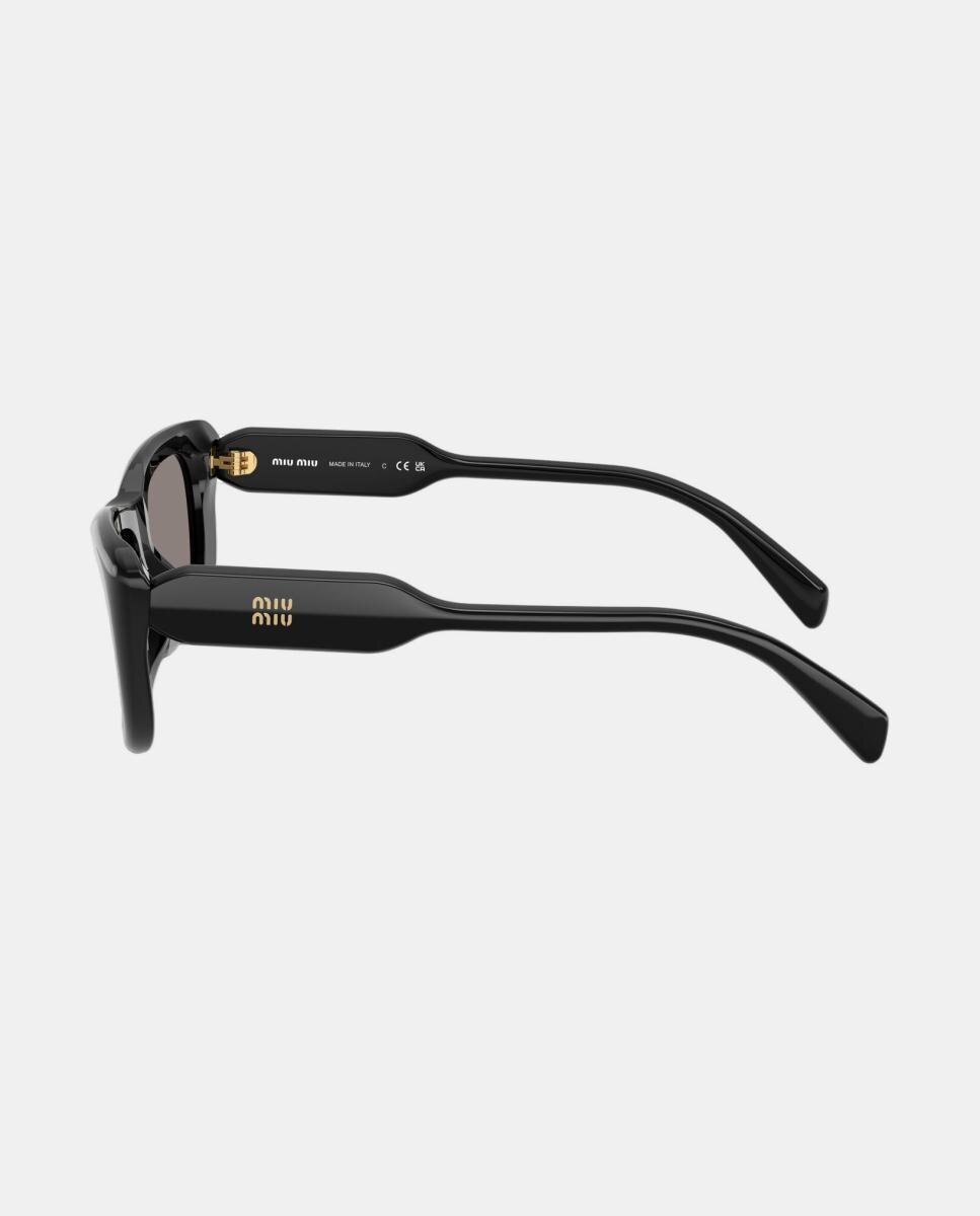 Gafas de sol MU B12S de mujer rectangular en acetato - Miu Miu - Negro Negro-3