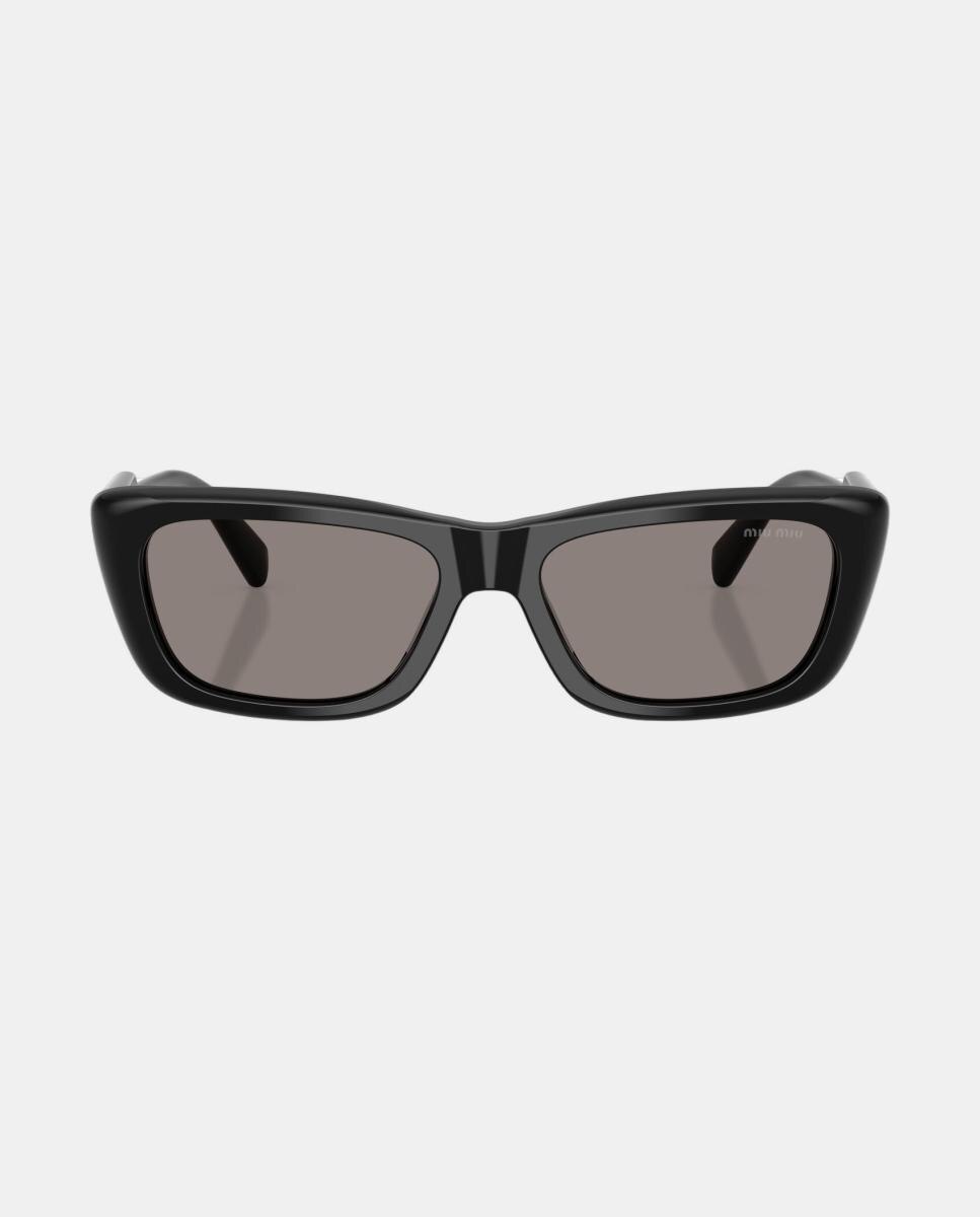 Gafas de sol MU B12S de mujer rectangular en acetato - Miu Miu - Negro Negro-4