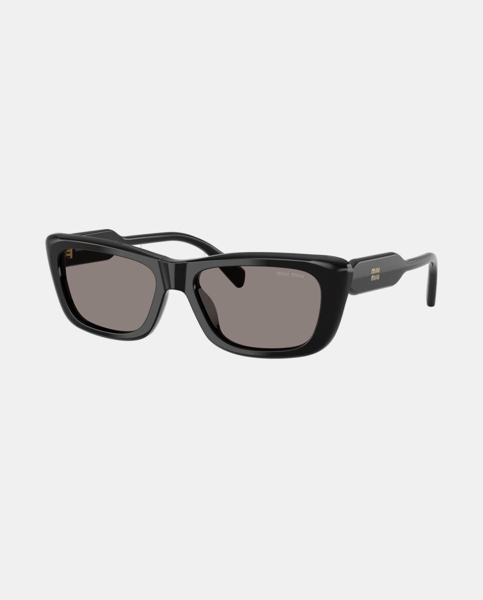 Gafas de sol MU B12S de mujer rectangular en acetato - Miu Miu - Negro Negro-7