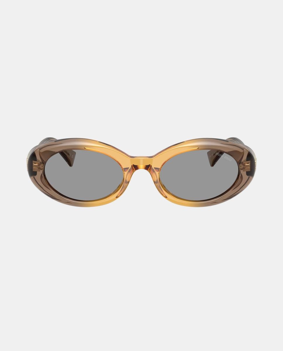 Gafas de sol MU B09S de mujer ovalada en acetato - Miu Miu - Beige Beige-1