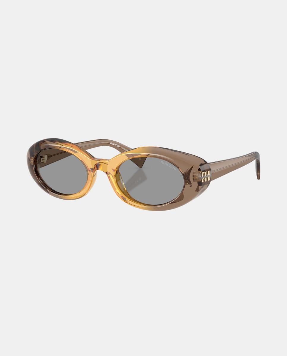 Gafas de sol MU B09S de mujer ovalada en acetato - Miu Miu - Beige Beige-2
