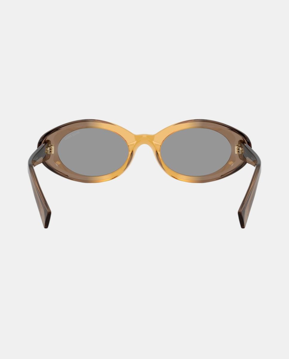 Gafas de sol MU B09S de mujer ovalada en acetato - Miu Miu - Beige Beige-6