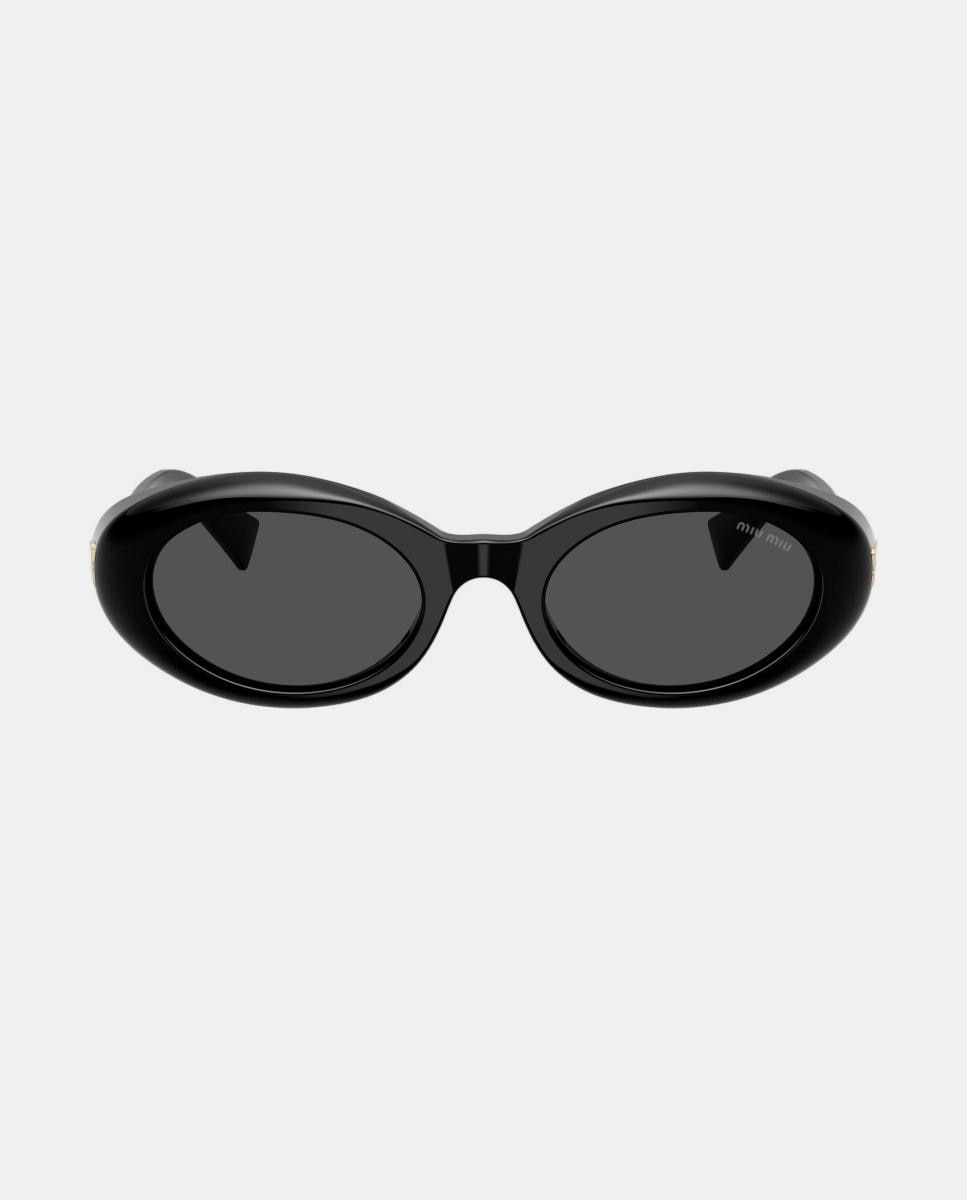 Gafas de sol MU B09S de mujer ovalada en acetato - Miu Miu - Negro Negro-1