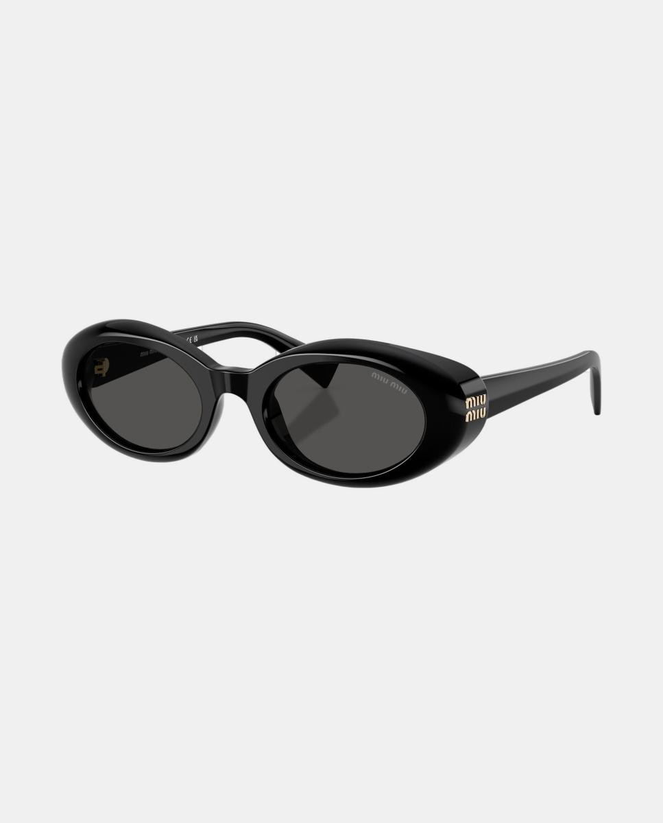 Gafas de sol MU B09S de mujer ovalada en acetato - Miu Miu - Negro Negro-2