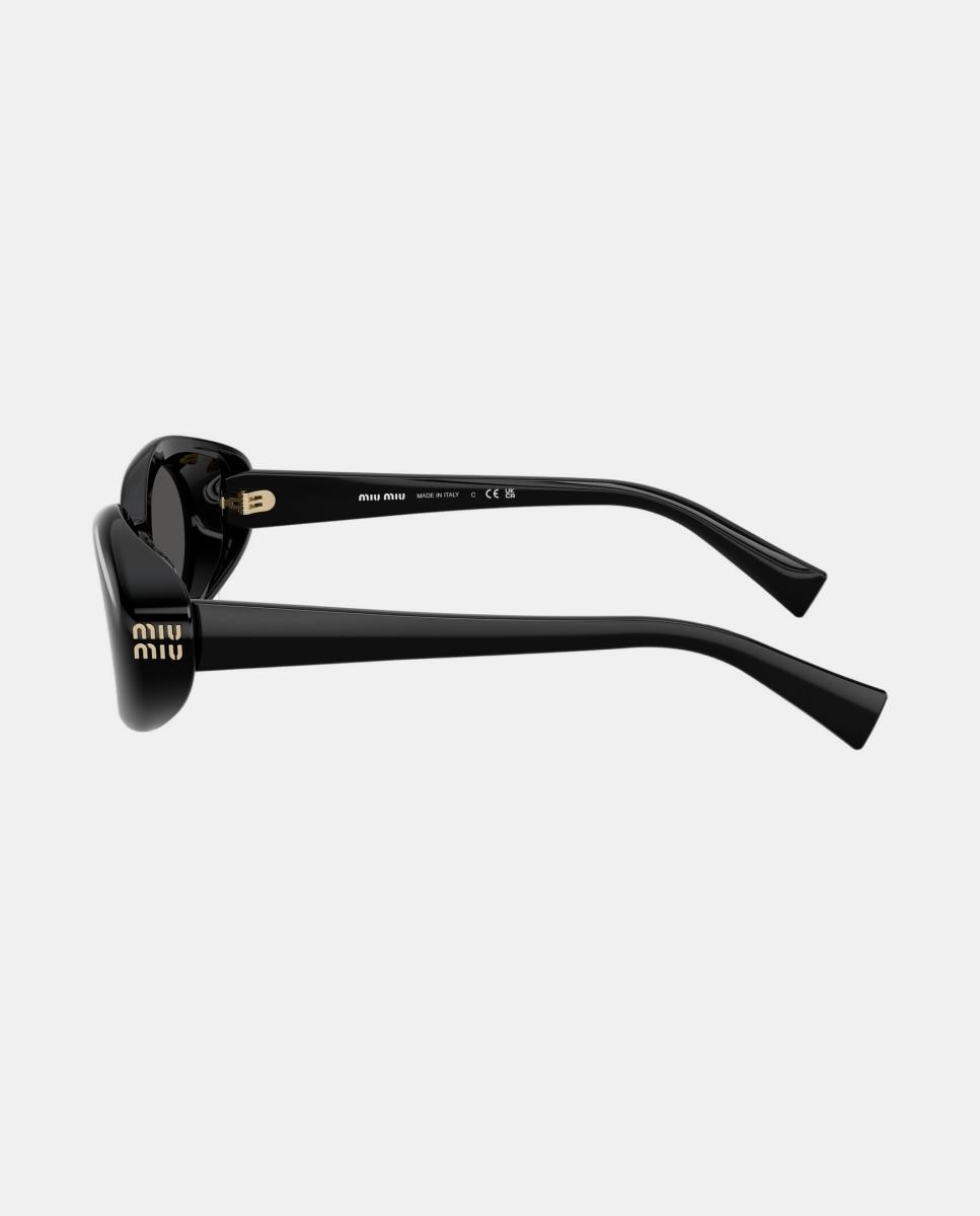 Gafas de sol MU B09S de mujer ovalada en acetato - Miu Miu - Negro Negro-3