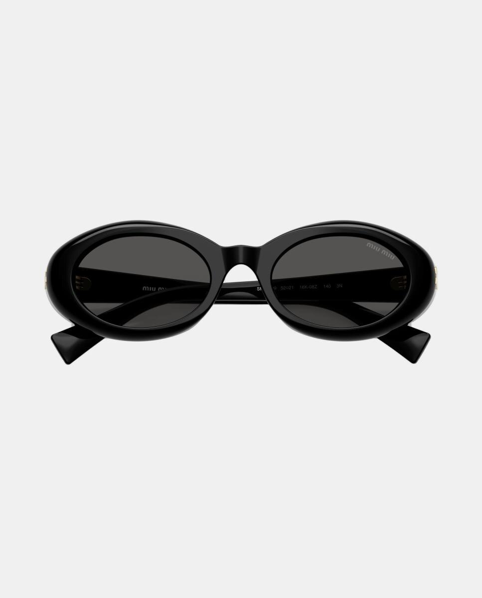 Gafas de sol MU B09S de mujer ovalada en acetato - Miu Miu - Negro Negro-5