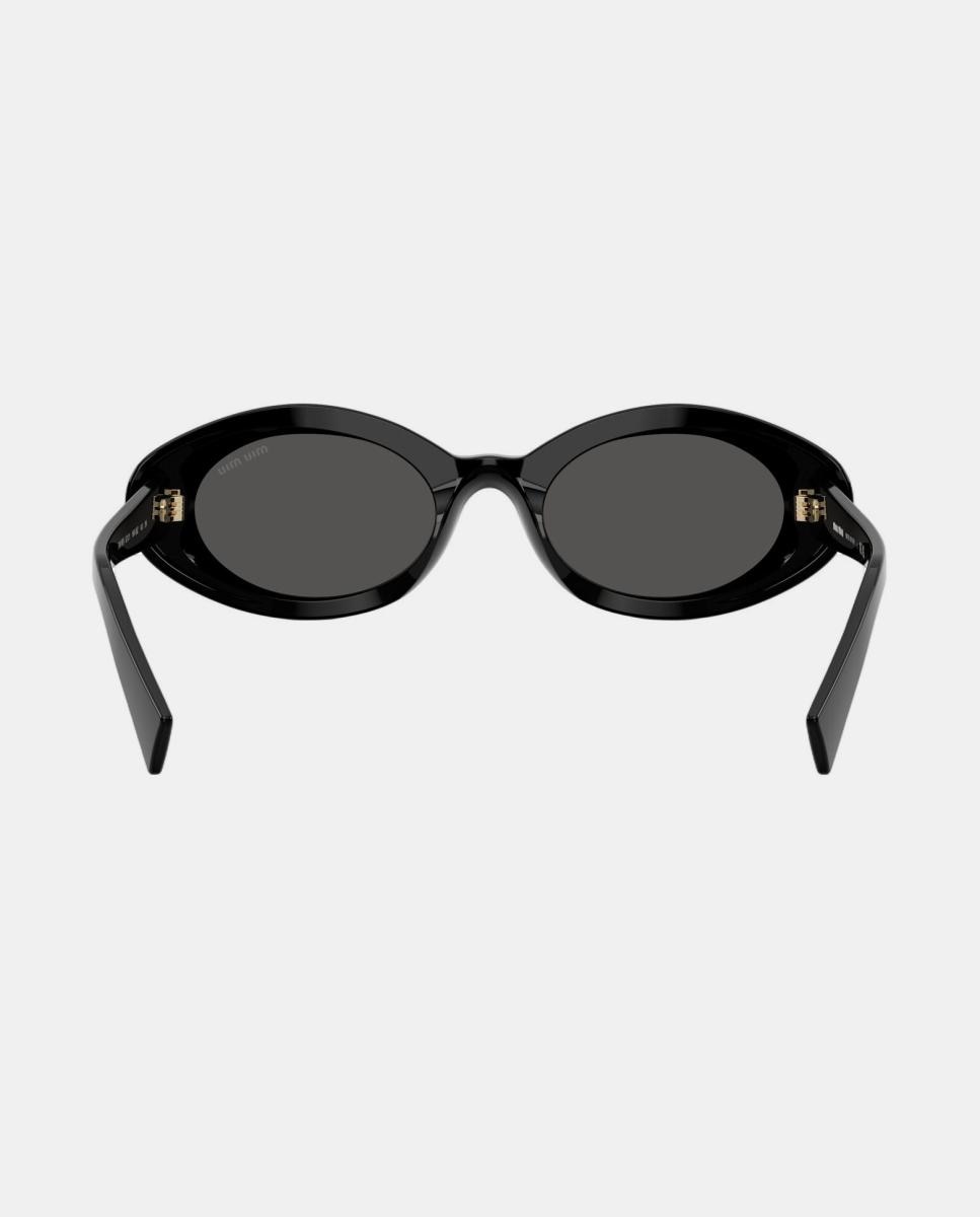 Gafas de sol MU B09S de mujer ovalada en acetato - Miu Miu - Negro Negro-6
