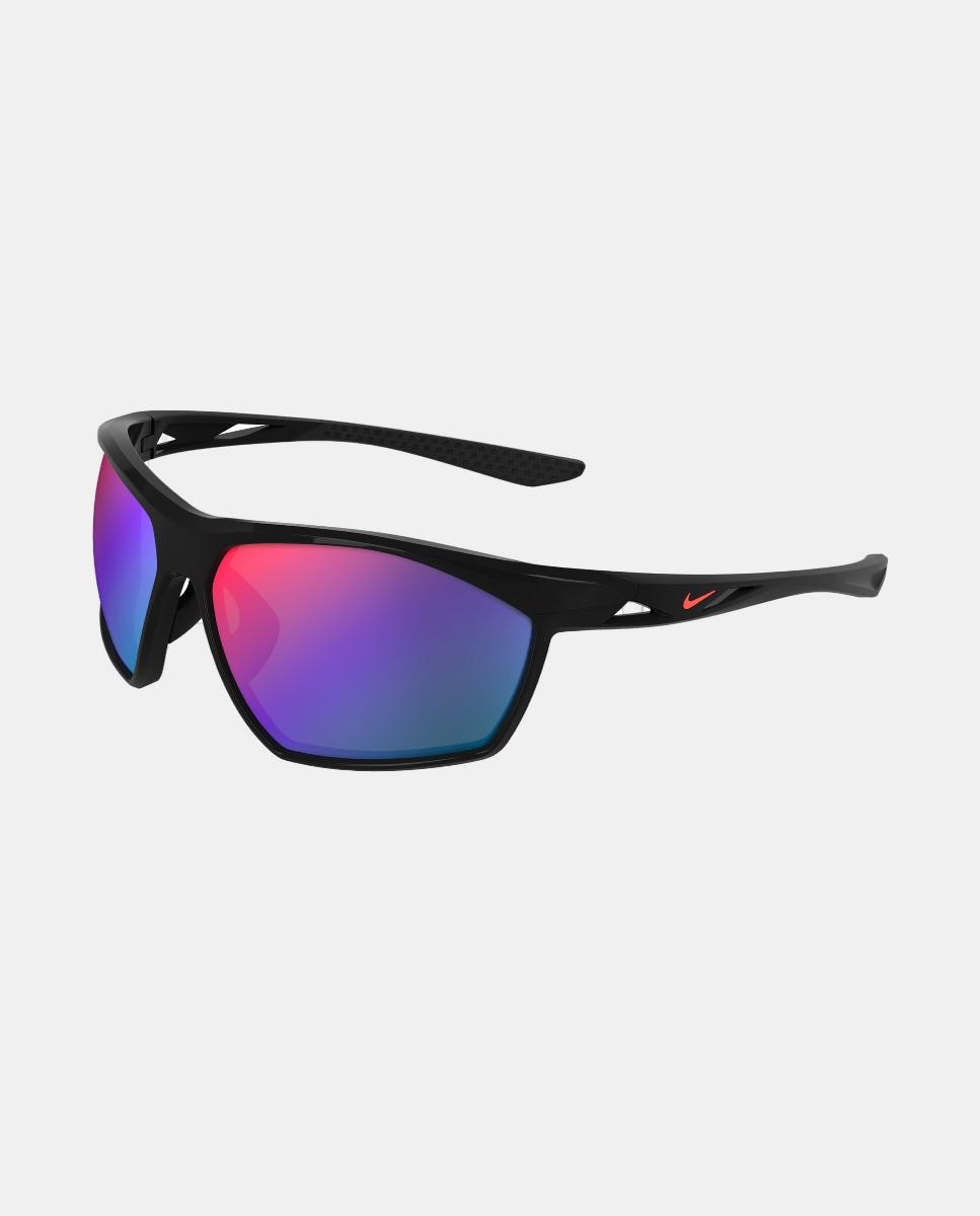 Gafa de sol unisex envolvente en inyectado con lente espejada - Nike - Negro Negro-2