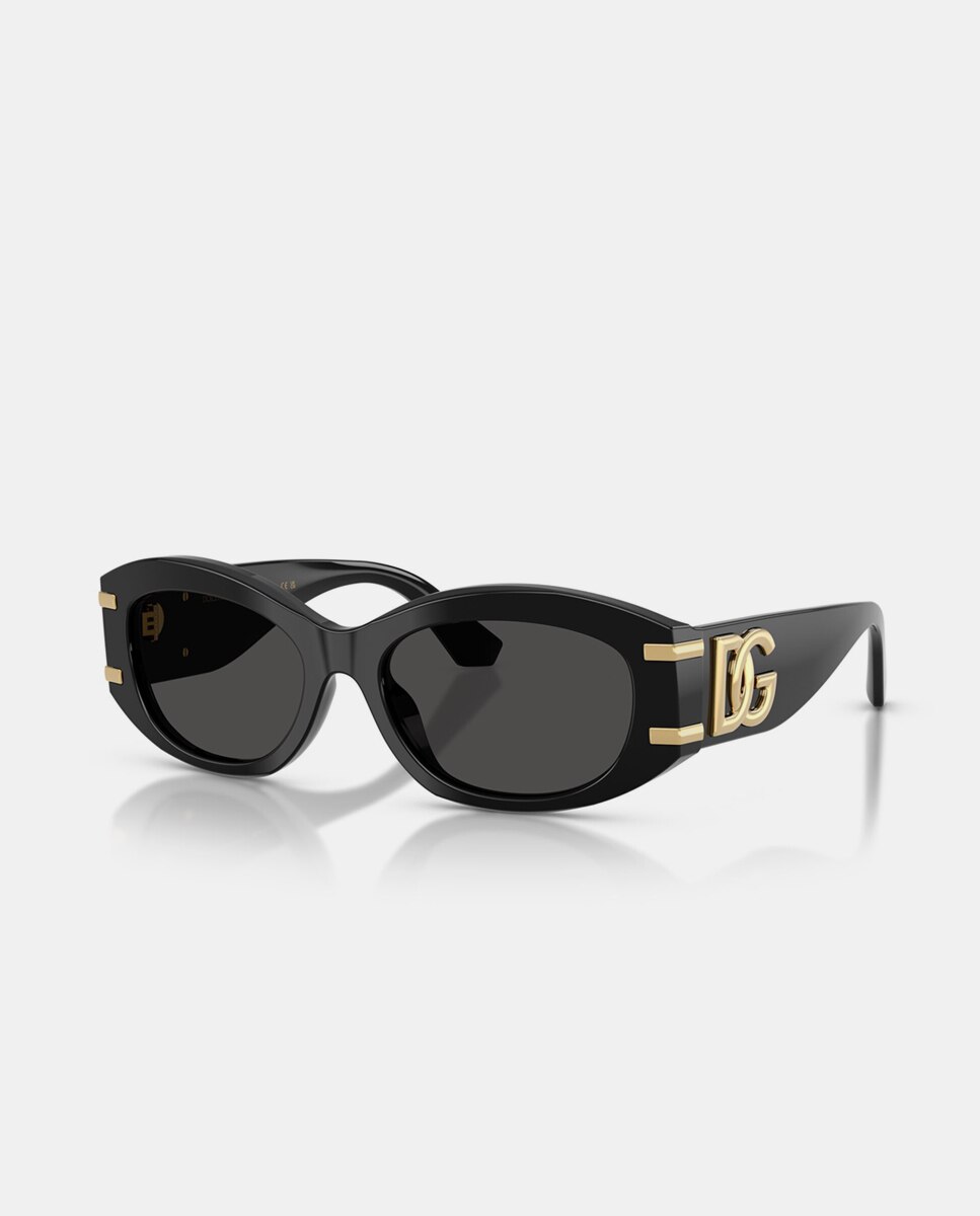 Gafas de sol DG4502 de mujer ovalada en acetato - Dolce & Gabbana - Negro Negro-2