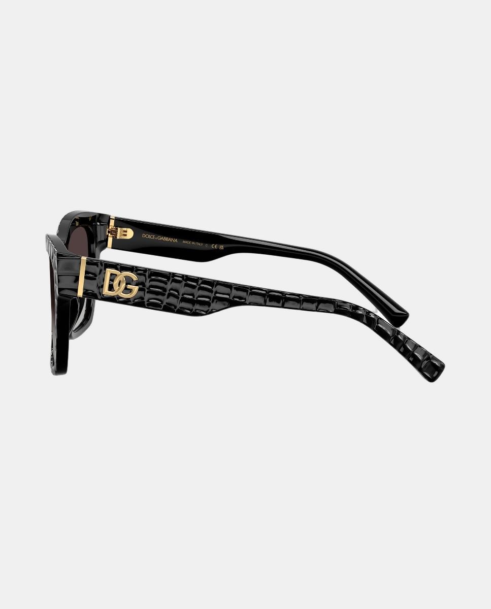 Gafas de sol DG4512 de mujer cuadrada en acetato con lente degradada - Dolce & Gabbana - Negro Negro-3