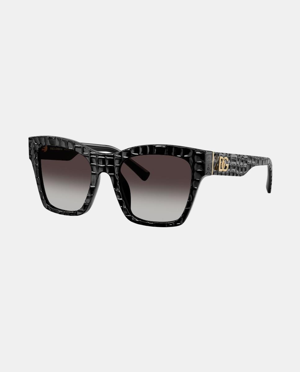 Gafas de sol DG4512 de mujer cuadrada en acetato con lente degradada - Dolce & Gabbana - Negro Negro-7