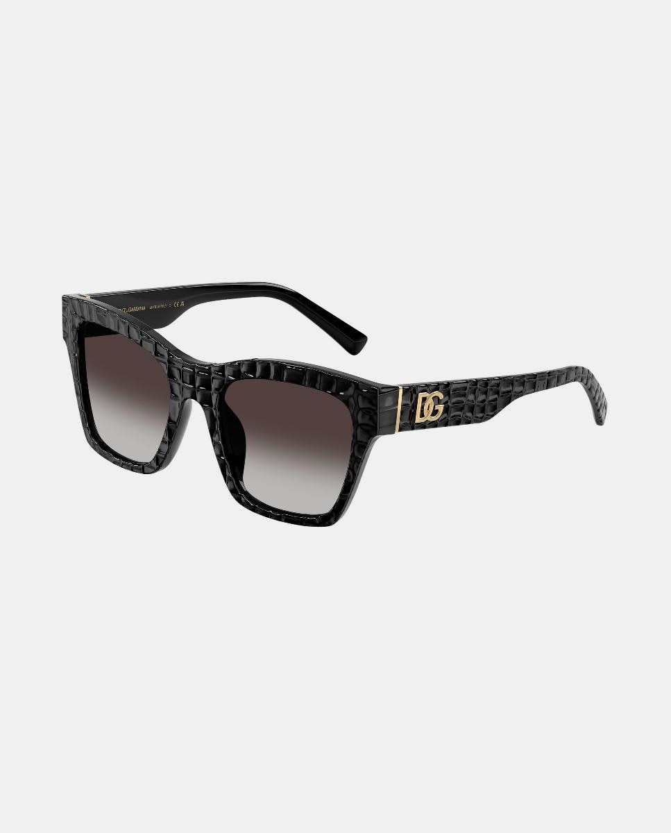 Gafas de sol DG4512 de mujer cuadrada en acetato con lente degradada - Dolce & Gabbana - Negro Negro-8
