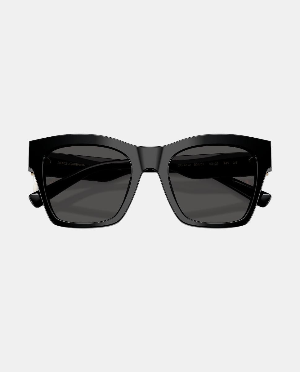 Imagen 5 de Gafas de sol DG4512 de mujer cuadrada en acetato - Dolce & Gabbana - Negro Negro